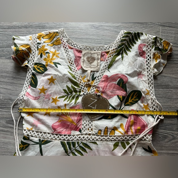 NWT gorgeous floral dress, 100%cotton! - Picture 7 of 9